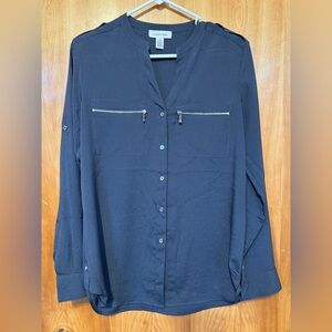 Calvin Klein Dark Blue Blouse